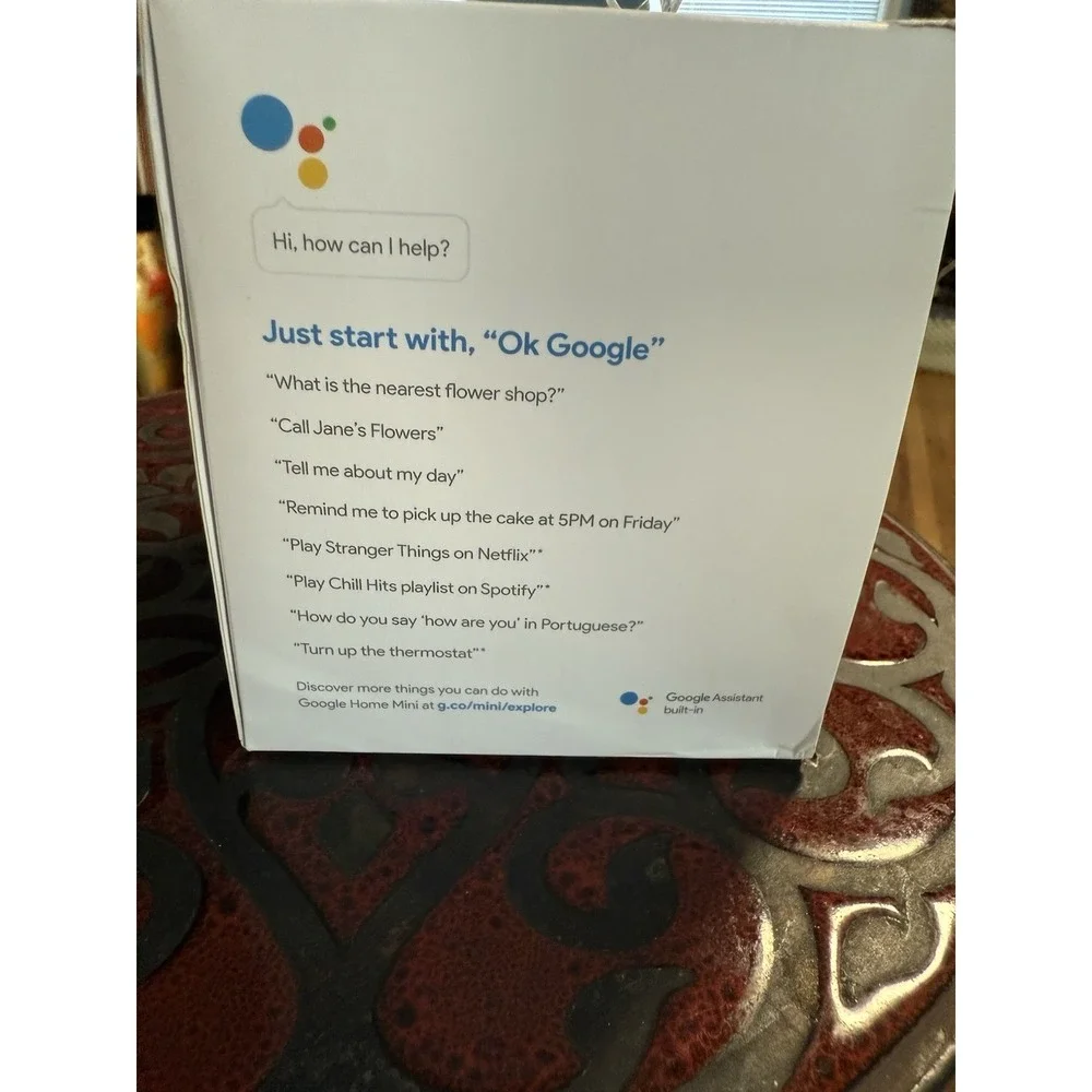 NEW Google Home Mini Smart Speaker with Google Assistant - Charcoal (GA00210-US)